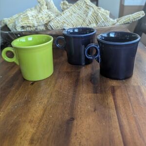 Fiesta Tapered mug Classic Ring Handle 3 Mugs